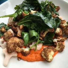 Gluten-free cauliflower from Cafe Clover